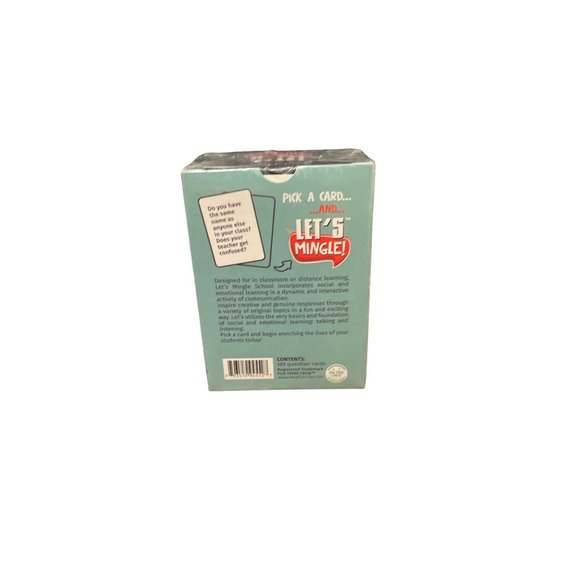 Let's Mingle School Edition 109 Conversation Starter Cards for Students Ages 6+ - Picture 2 of 3